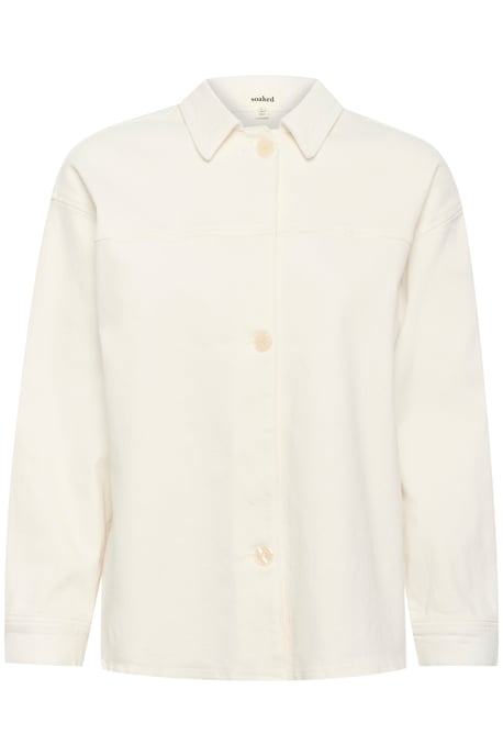 Denim blouse Loose fit Broken White - Image 4
