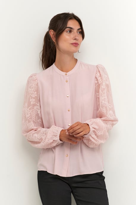 Overhemd met lang mouwen Relaxed fit Pale Mauve - Image 5