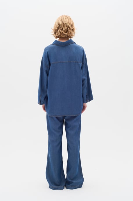 Denim blouse Baggy fit Medium Blue medium blue - Image 2