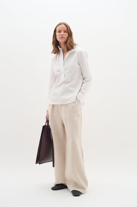 Overhemd met lang mouwen Loose fit Pure White - Image 3