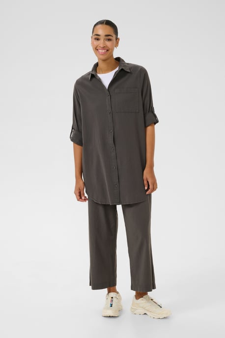 Overhemd met lang mouwen Loose fit Black Oyster - Image 2
