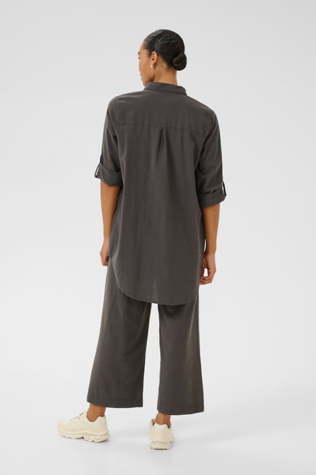 Overhemd met lang mouwen Loose fit Black Oyster - Image 4