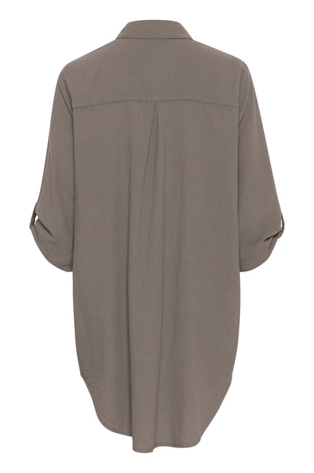Overhemd met lang mouwen Loose fit Smoked Pearl - Image 5