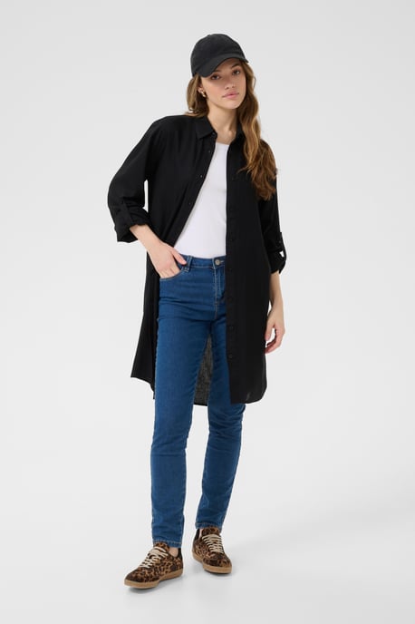 Overhemd met lang mouwen Loose fit Black - Image 2