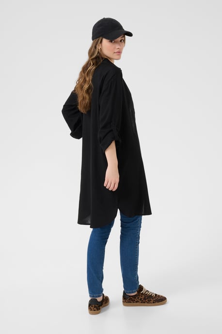 Overhemd met lang mouwen Loose fit Black - Image 3