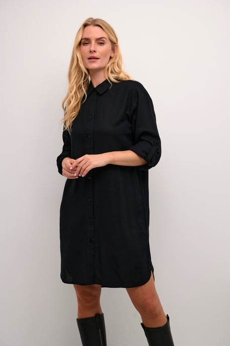 Overhemd met lang mouwen Loose fit Black - Image 4