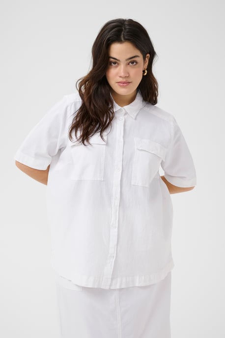 Korte mouwen shirt Loose fit Chalk white - Image 3