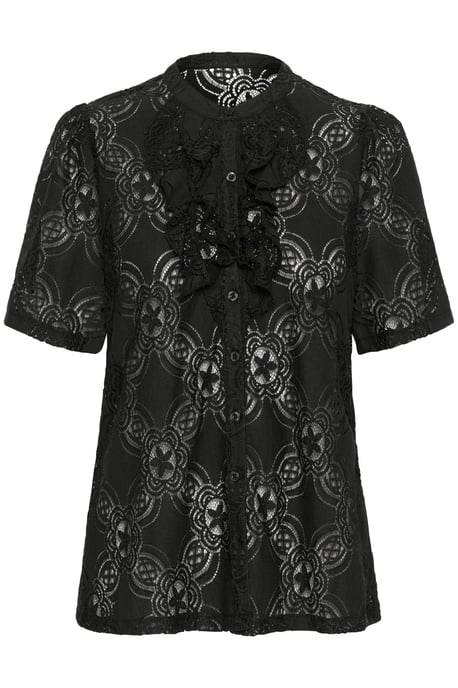 Korte mouwen shirt Regular fit Blac - Image 4