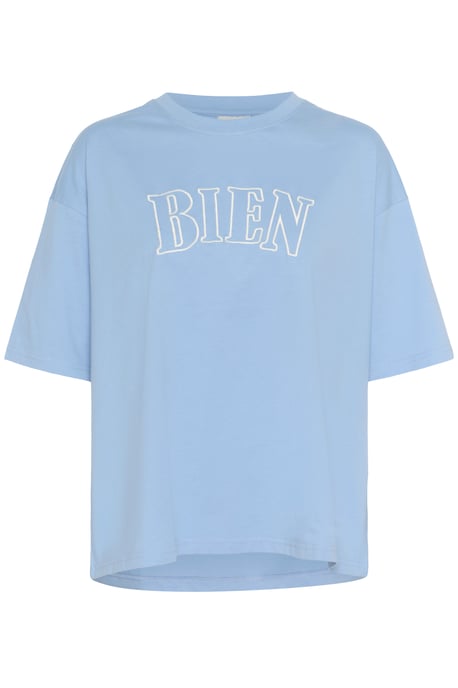 T-shirt Oversize fit Vista Blue W. Chalk Embroidery light blue - Image 4