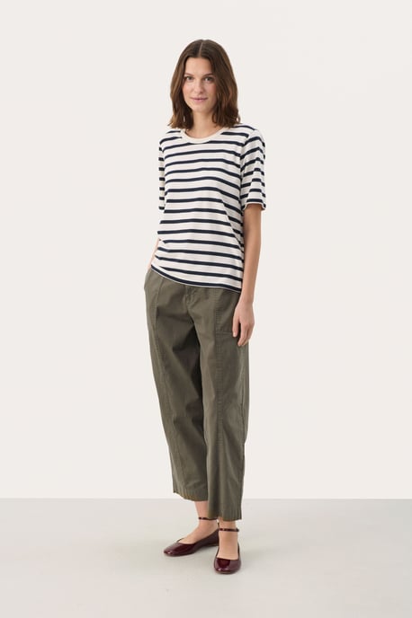 T-shirt Regular fit Navy and White Stripe - Image 1