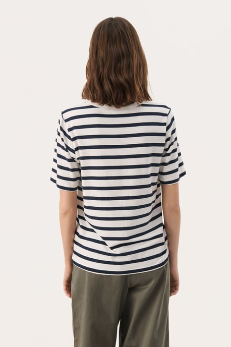 T-shirt Regular fit Navy and White Stripe - Image 3