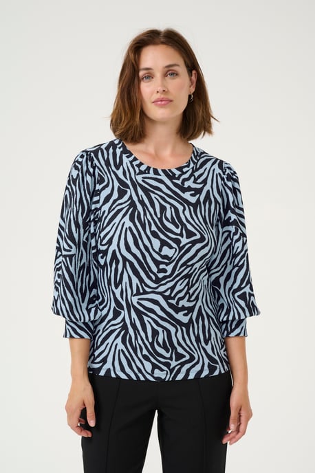 T-shirt Regular fit Blue / Black graphic - Image 3
