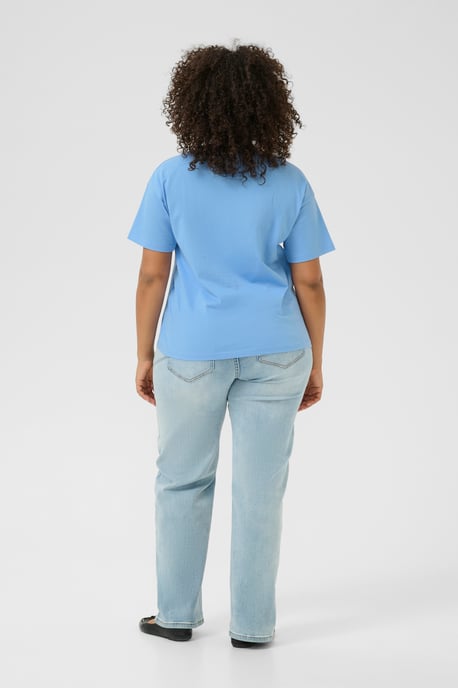 T-shirt Loose fit Vista Blue W. Chalk Paris light blue - Image 3