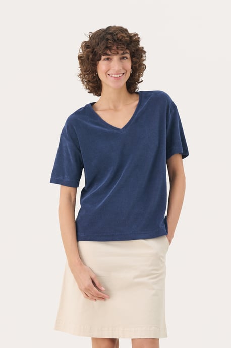 T-shirt Loose fit Oceana dark blue - Image 2