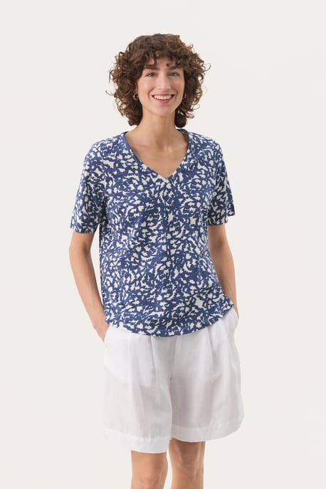 T-shirt Relaxed fit Oceana Graphic Print blue white - Image 2