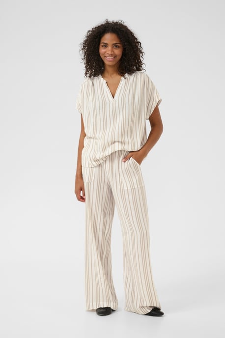 Pants Suiting Relaxed fit Chalk / Chinchilla Stripe offwhite - Image 2