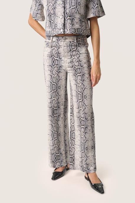 Pants Suiting Regular fit Grey Snake Print - Image 3