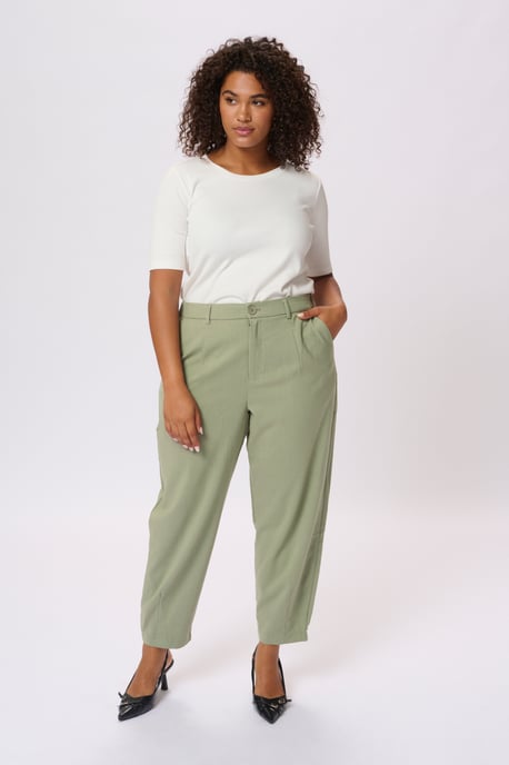 Pants Suiting Loose fit Vetiver green - Image 2