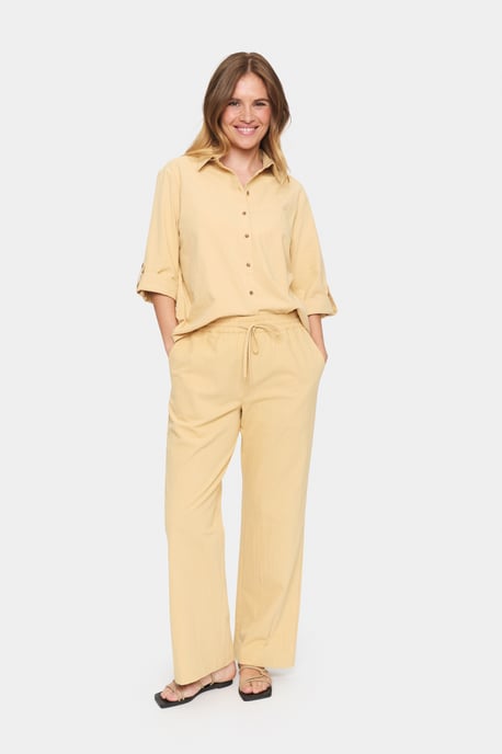 Casual broek Regular fit Croissant yellow - Image 1