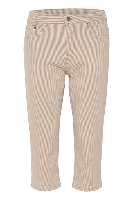 Casual broek Slim fit Dune/White Stripe - Image 4