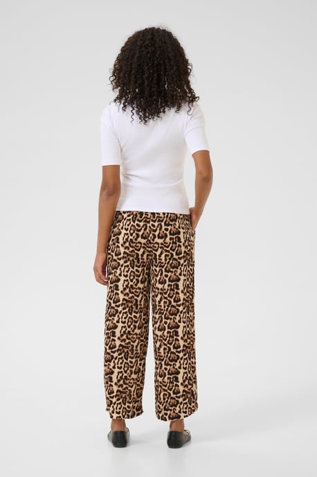 Casual broek Loose fit Naturel Leopard Print - Image 2