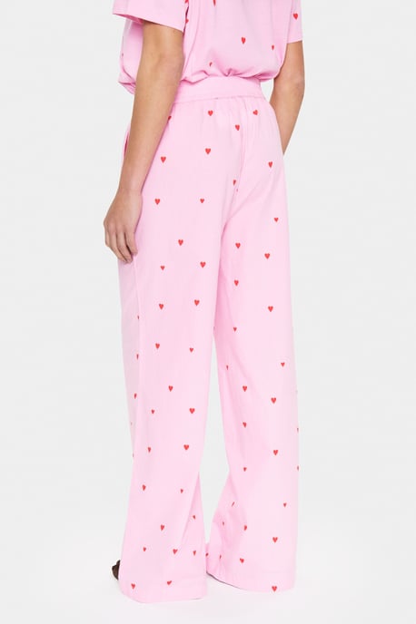 Casual broek Loose fit Bonbon Flame Hearts pink - Image 3