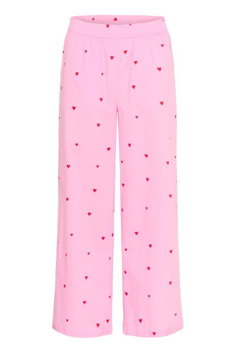 Casual broek Loose fit Bonbon Flame Hearts pink - Image 4
