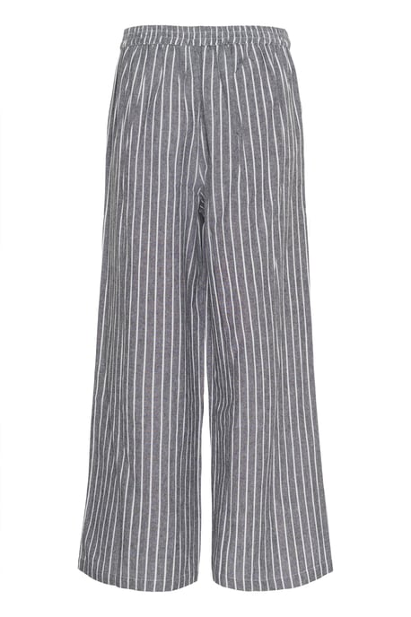 Casual broek Casual fit Black Melange/White Stripe black white - Image 2