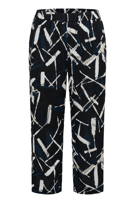 Casual broek Loose fit Black/Midnight Marine Graphic black blue - Image 4