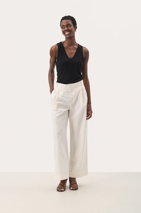 Casual broek Classic fit Whitecap Gray Stripe - Image 1