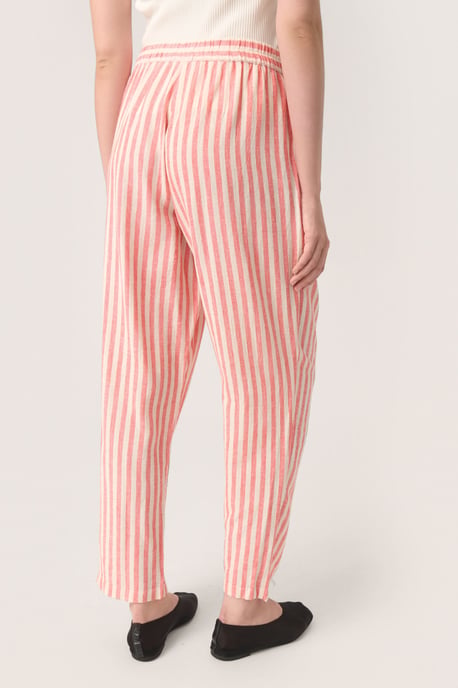Casual broek Relaxed fit Hot Coral Stripes coral - Image 3