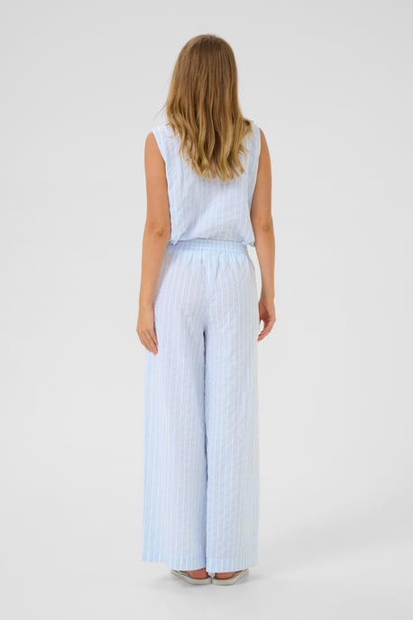 Casual broek Loose fit Blue/White Stripe blue white - Image 2