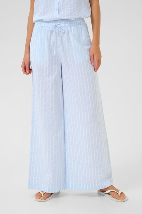 Casual broek Loose fit Blue/White Stripe blue white - Image 3