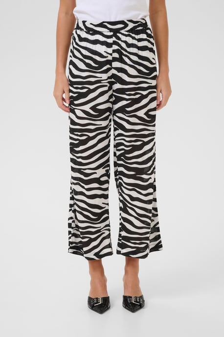 Casual broek Loose fit Black/Chalk Animal Print - Image 3