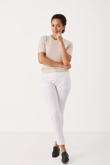 Casual broek Regular fit Bright White - Image 1
