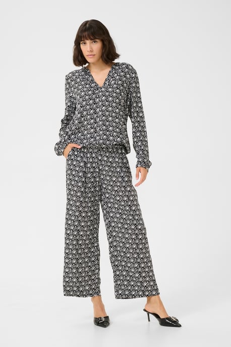 Casual broek Loose fit Black/Moonstruck Retro Print black - Image 2