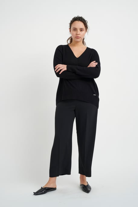 Casual broek Regular fit Blac - Image 2