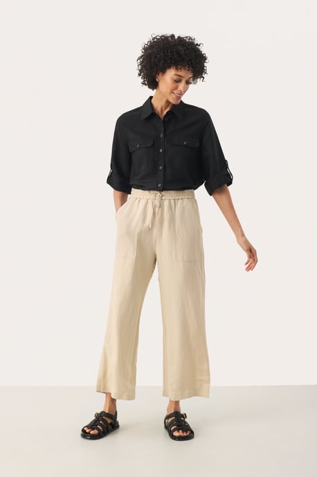 Casual broek Easy fit White Pepper beige - Image 1