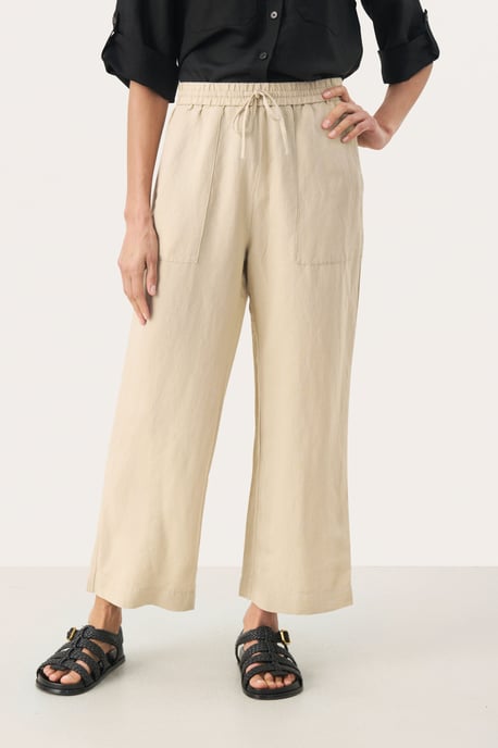 Casual broek Easy fit White Pepper beige - Image 2