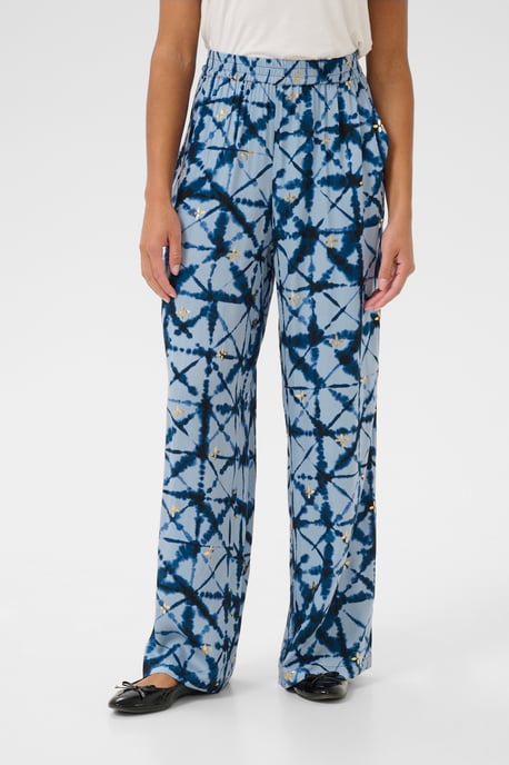 Casual broek Relaxed fit Blue Batik blue - Image 3