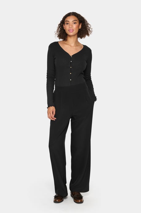 Casual broek Regular fit Blac - Image 1