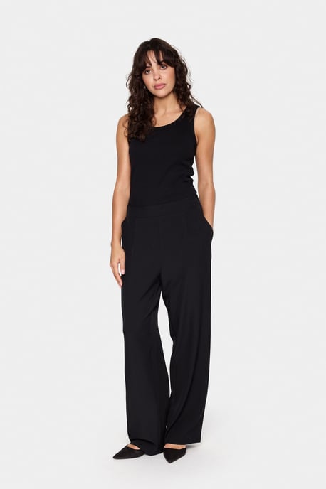 Casual broek Regular fit Blac - Image 2