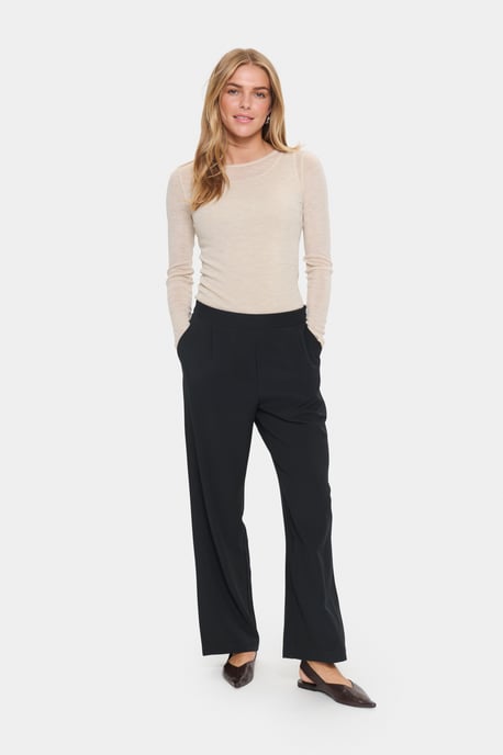Casual broek Regular fit Blac - Image 4