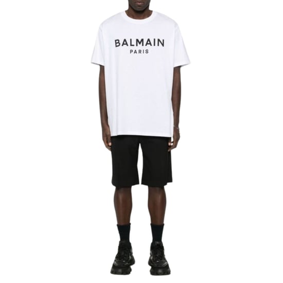 Balmain Paris Bold Brand Logo Wit T-shirt - Image 2