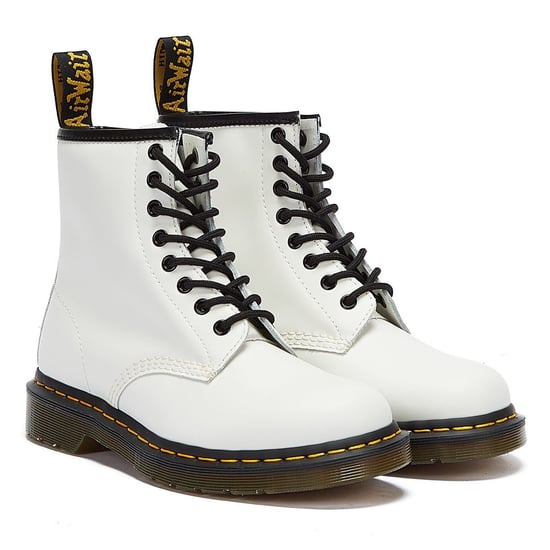 Dr. Martens 1460 Gladde Dames Witte Laarzen - Image 1