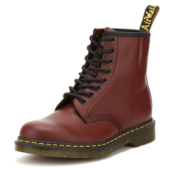 Shop Voor Dr. Martens 1460 Gladde Vrouwelijke Kersenrode Leren Laarzen - Image 4