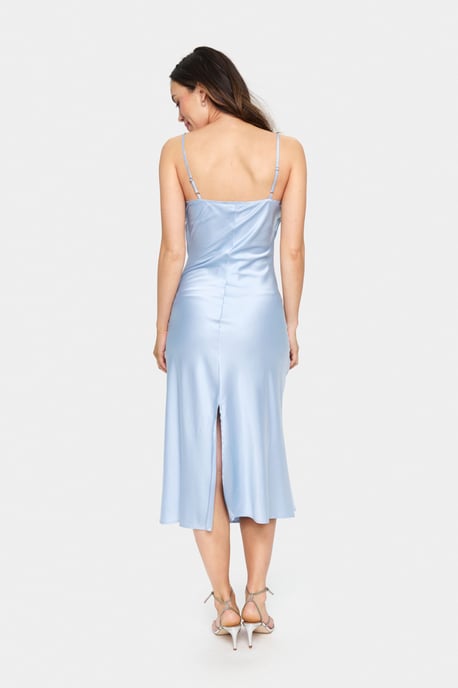 Jurk Fitted Chambray Blue - Image 2