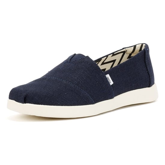 TOMS Alpargata Plus Heritage Canvas Dames Blauwe Espadrilles - Image 3