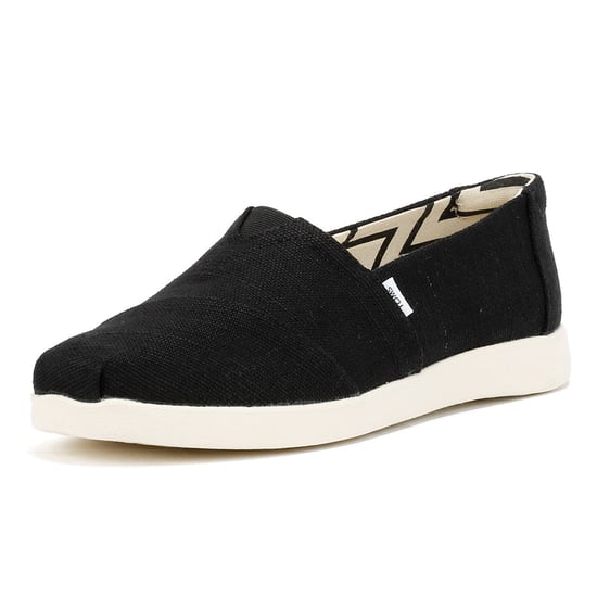 TOMS Alpargata Plus Heritage Canvas Dames Zwarte Espadrilles - Image 3