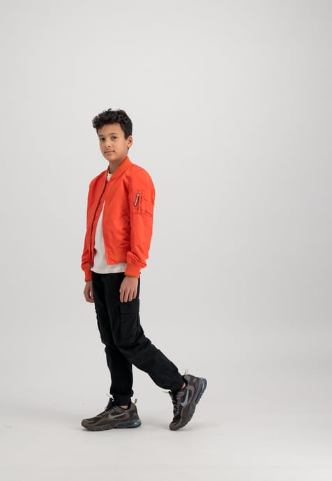 MA-1 TT Two Tone US Bomber Jacket Kids - Image 2